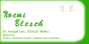 noemi blesch business card